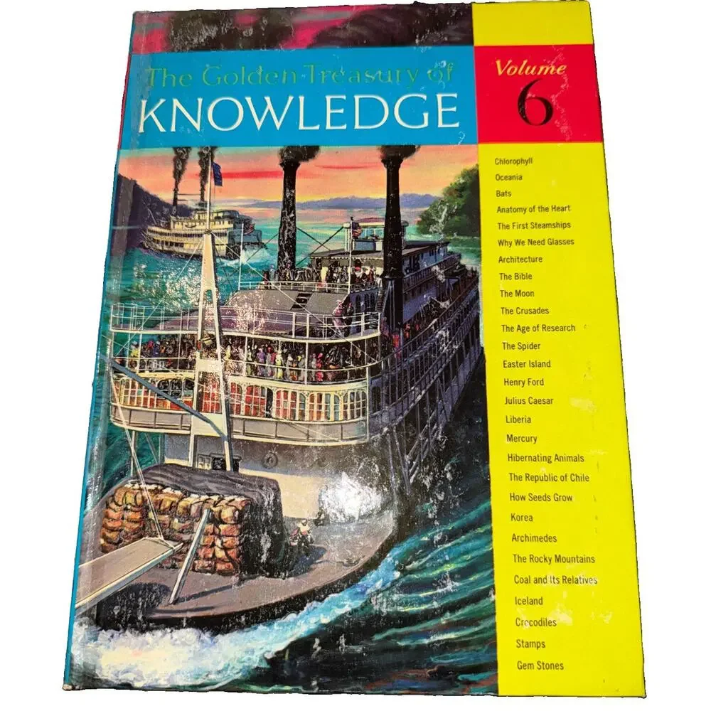 The Golden Treasury of Knowledge, Volume 6 Hardcover Golden Press 1961